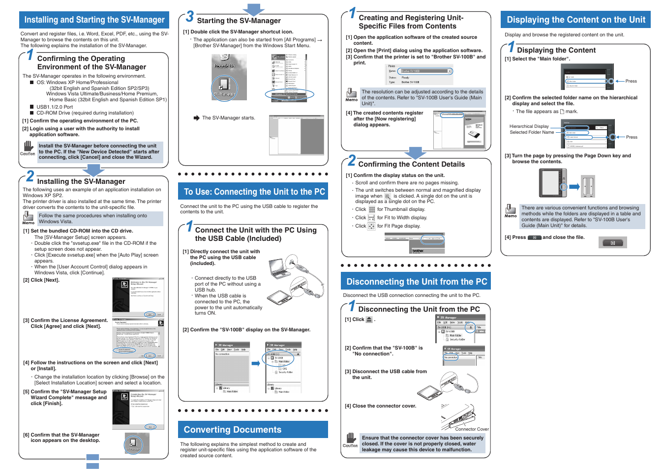 Brother SV-100B User Manual | Page 2 / 2