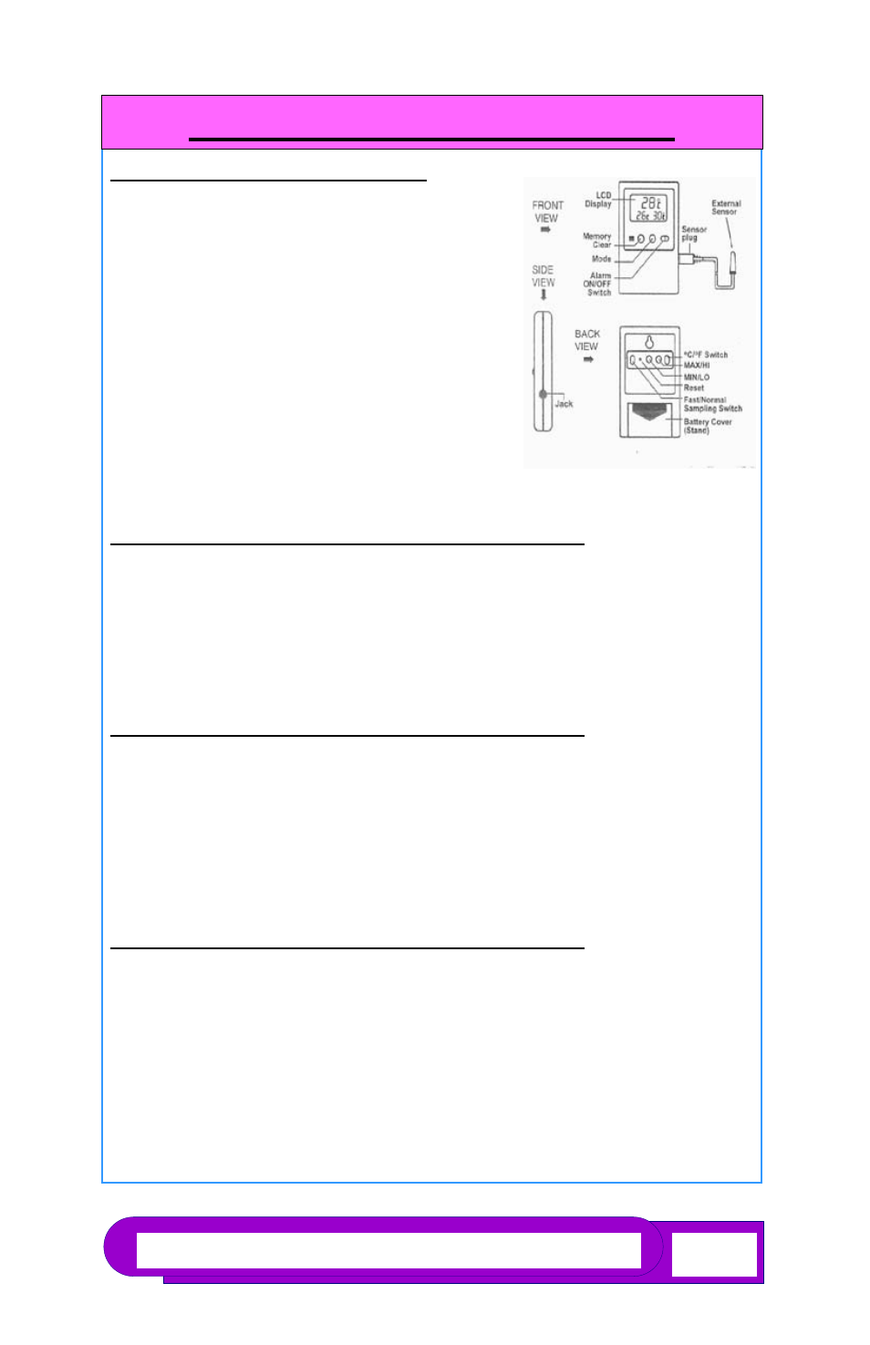 Alarm instructions (cont’d), Alarm instructions, Cont’d) | Summit CM411LPLUSADA User Manual | Page 11 / 16