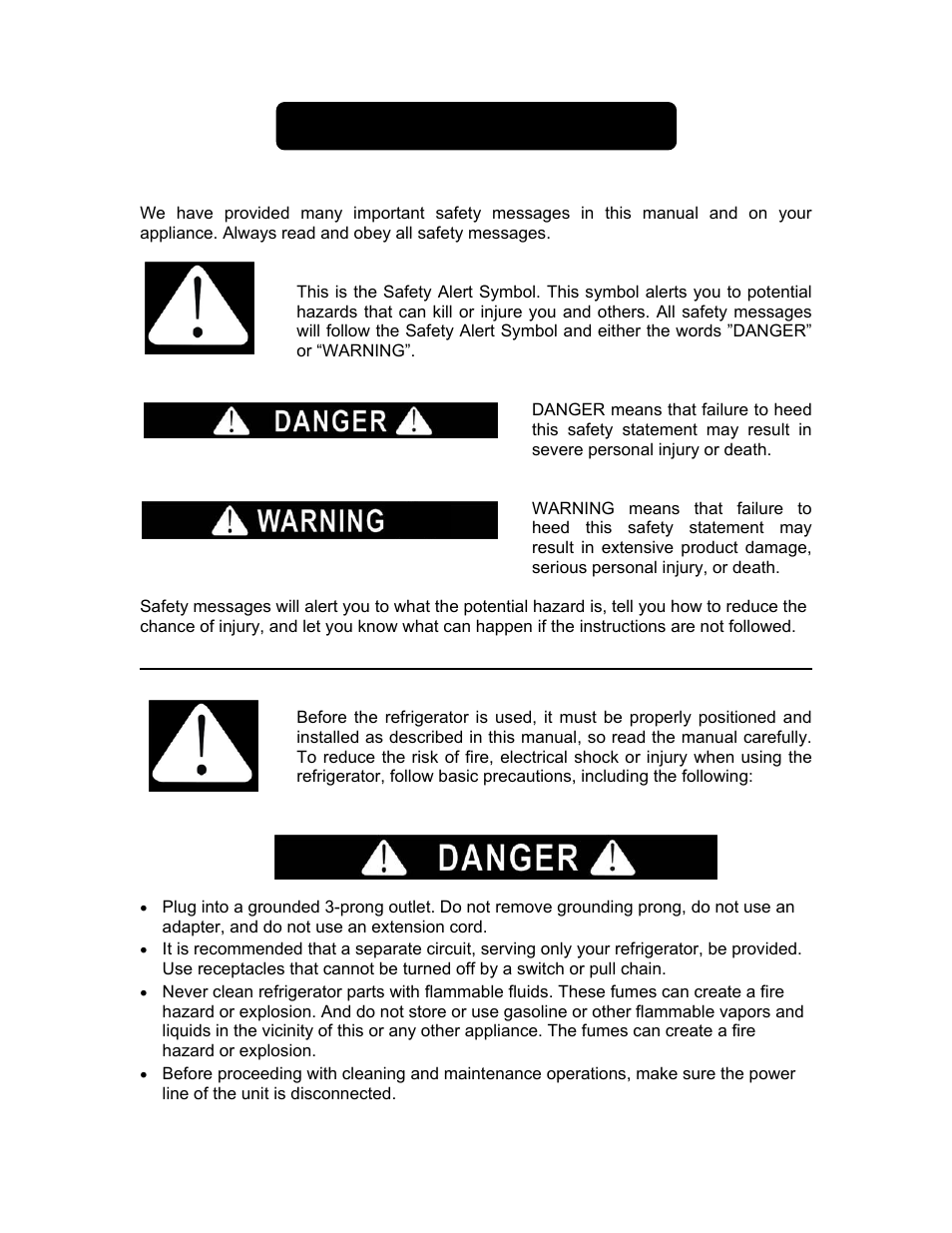 Important safeguards | Summit FF511LBIADA Series User Manual | Page 2 / 12