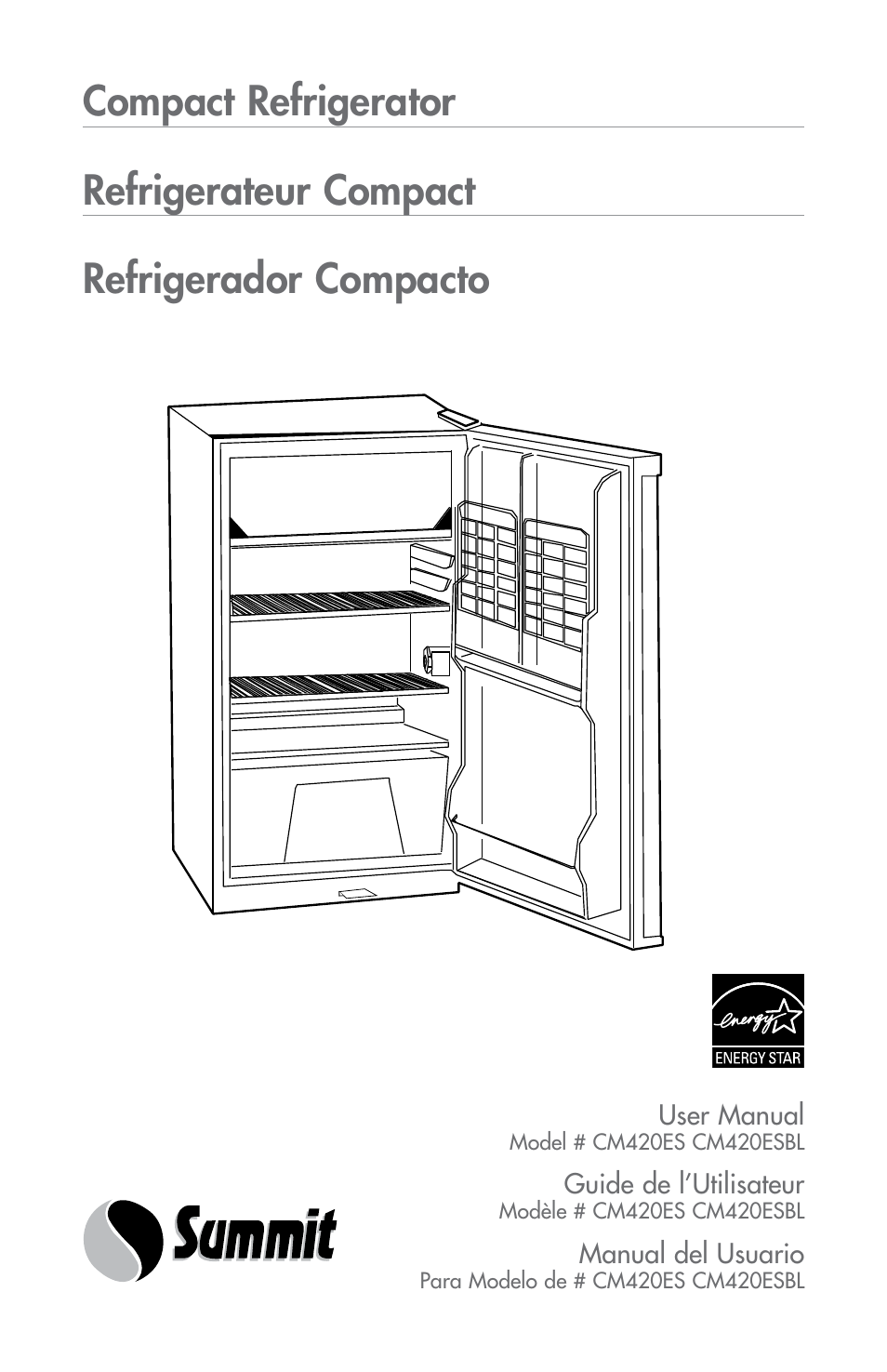 Summit CM420ESBL User Manual | 44 pages