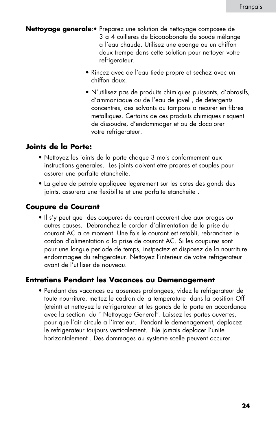 Summit CM420ESBL User Manual | Page 25 / 44