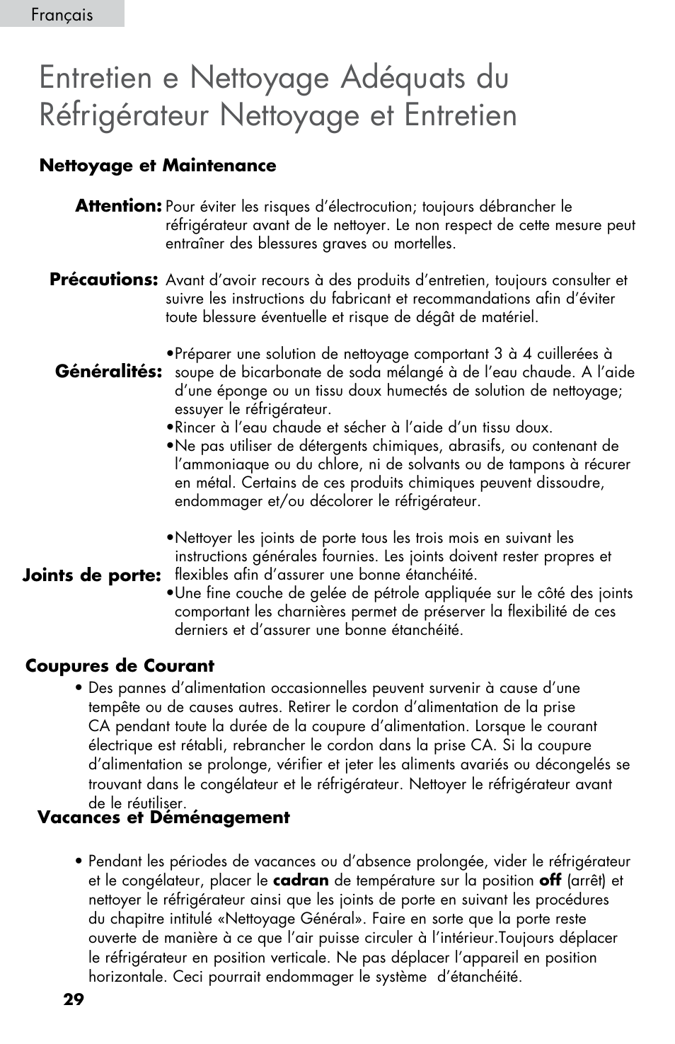 Summit FF430BLL User Manual | Page 30 / 48