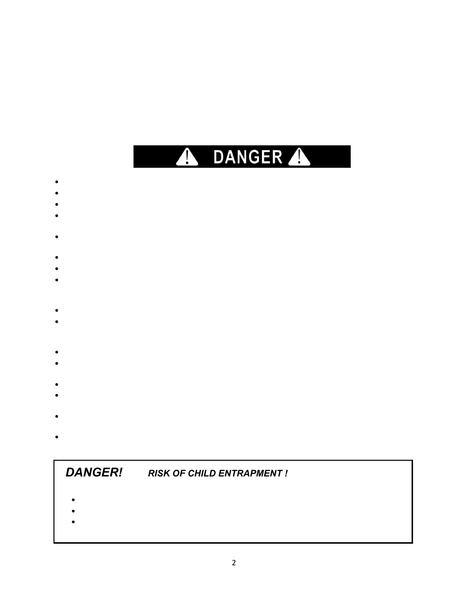 Important safeguards, Danger | Summit FF41ESADA Series User Manual | Page 3 / 14