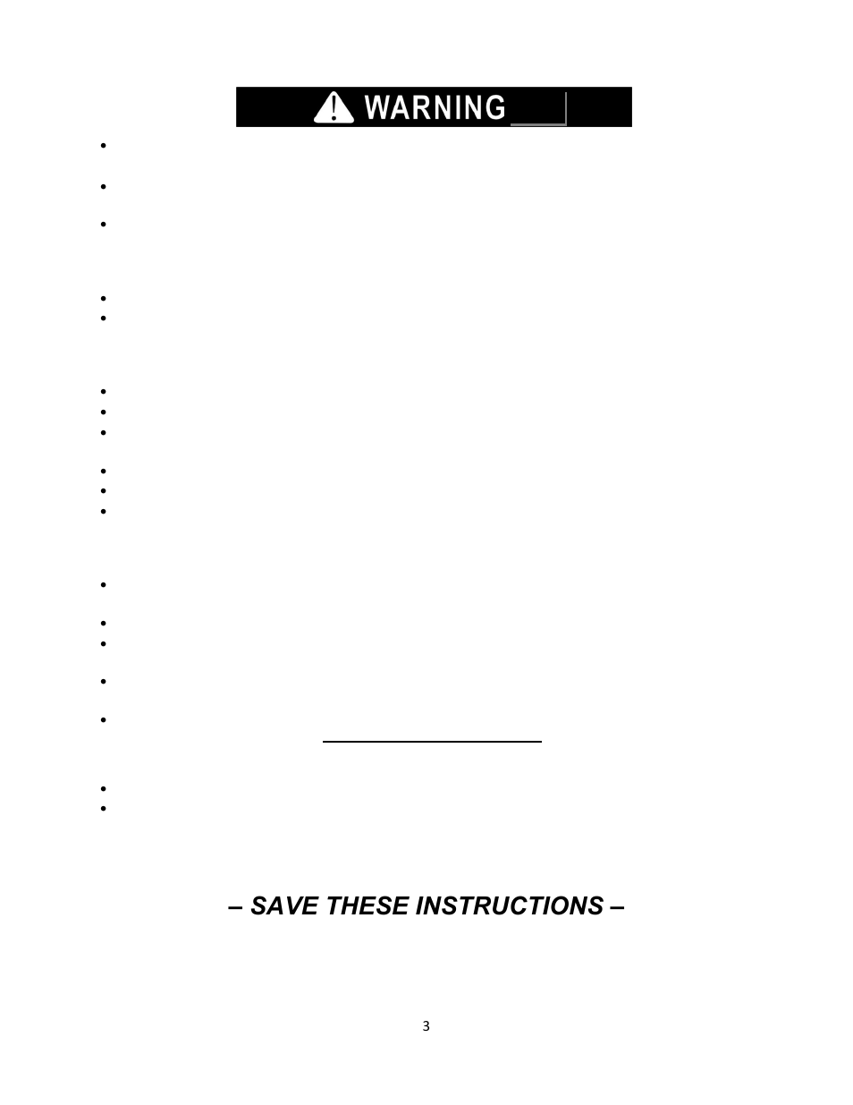Save these instructions | Summit FF41ESADA Series User Manual | Page 4 / 14