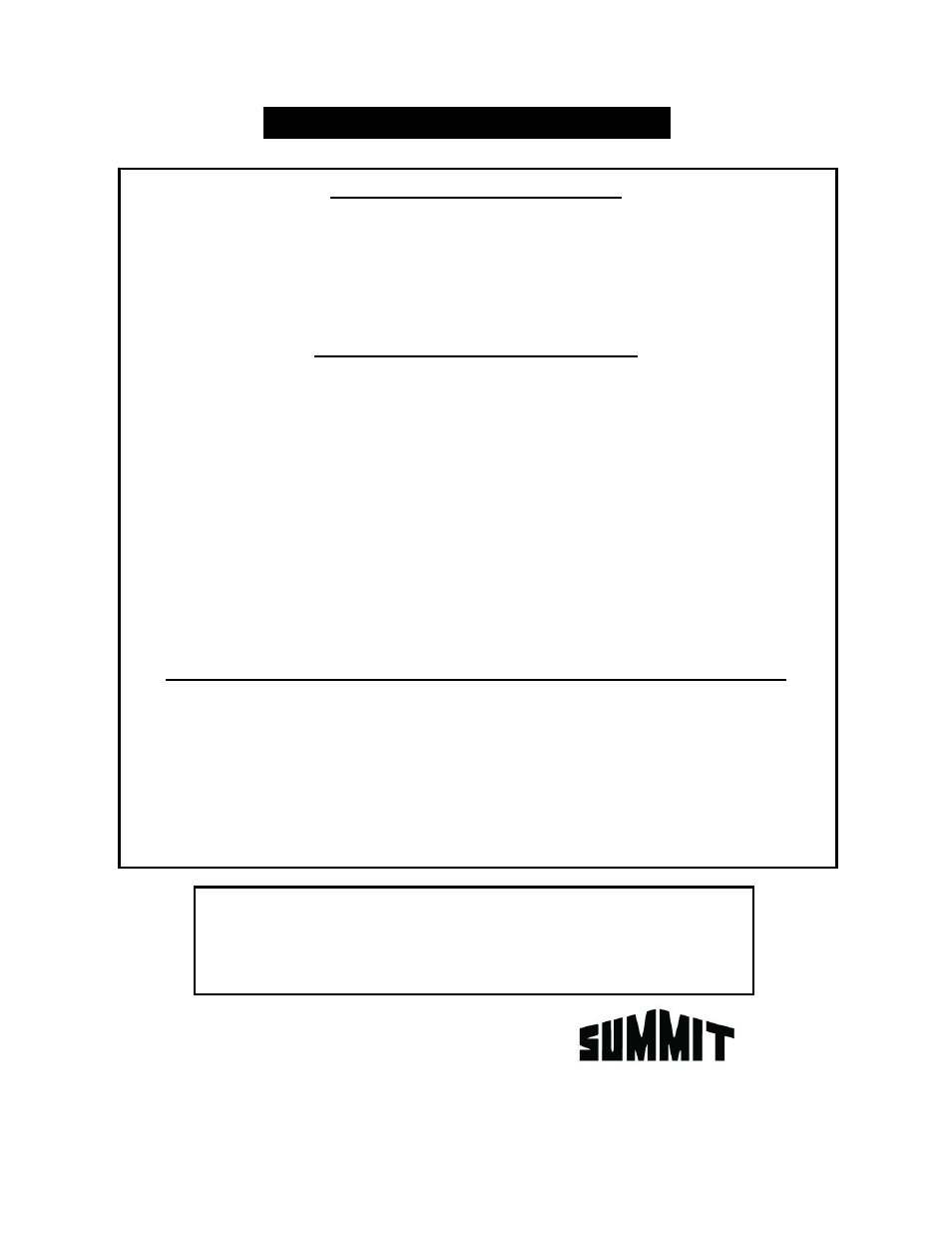 Limited warranty | Summit R17FF User Manual | Page 6 / 8