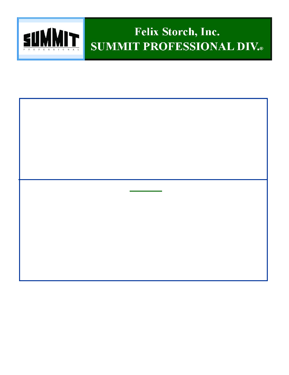 Summit SPR7OSST User Manual | 16 pages