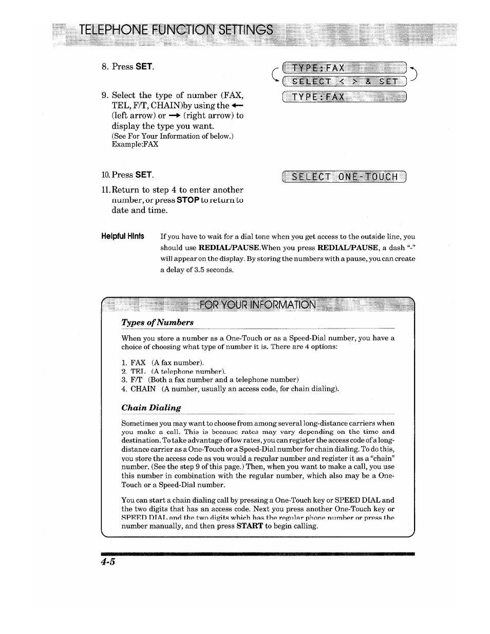 Select one-touch | Brother IntelliFax-680 User Manual | Page 26 / 76