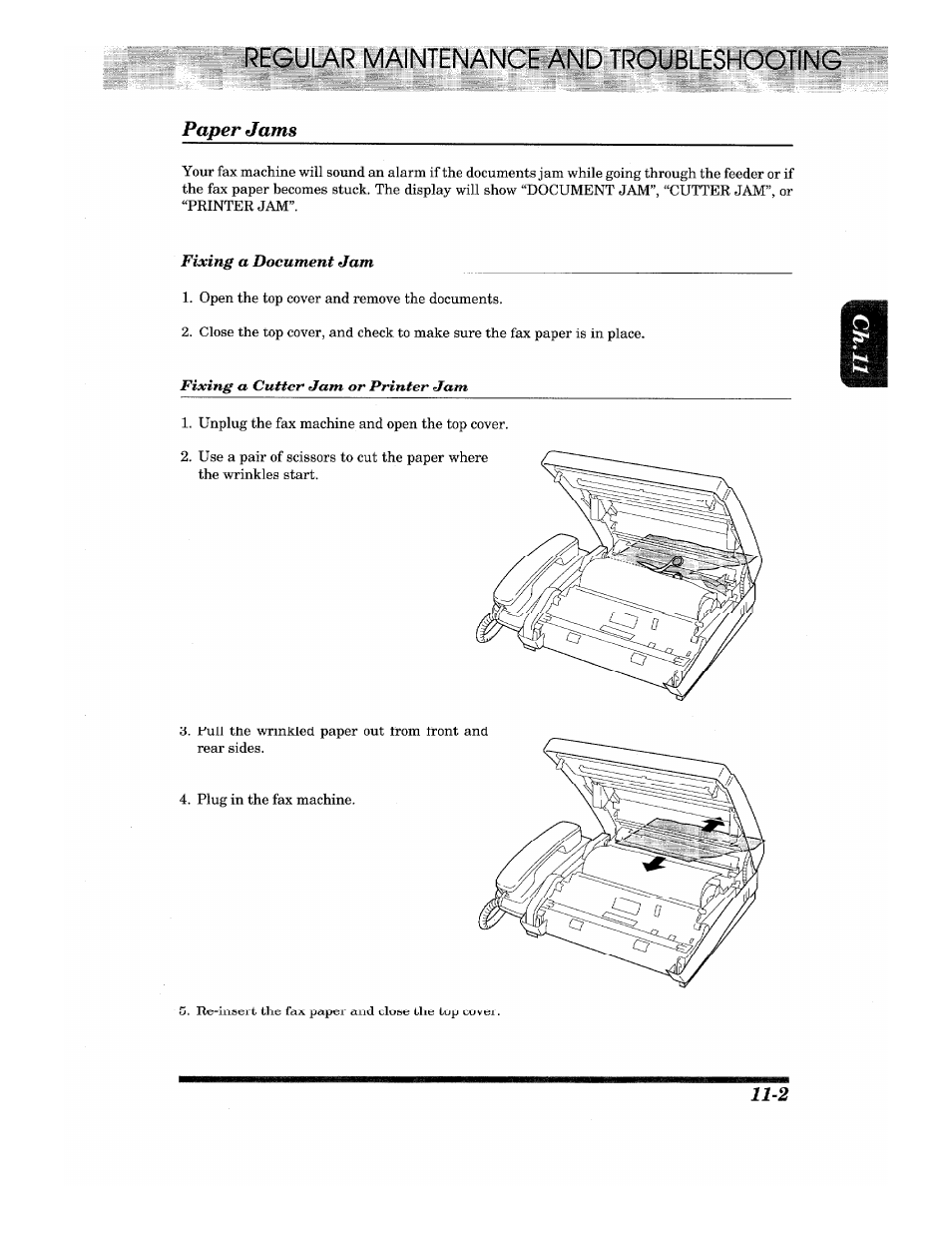 Paper jams | Brother IntelliFax-680 User Manual | Page 65 / 76