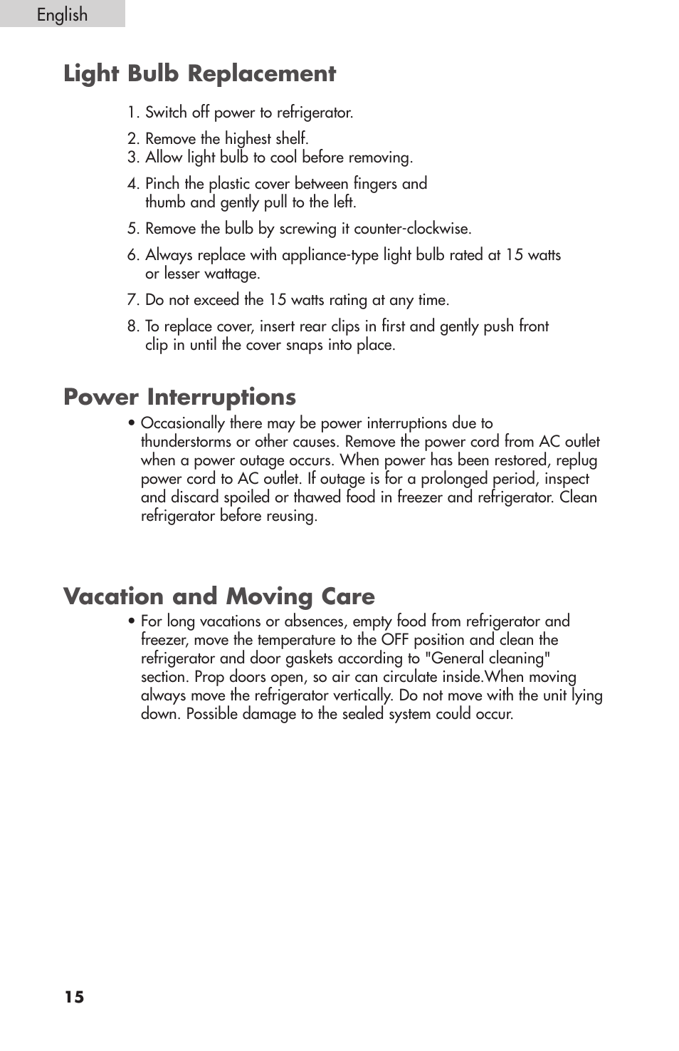 Summit FF1074 User Manual | Page 16 / 56