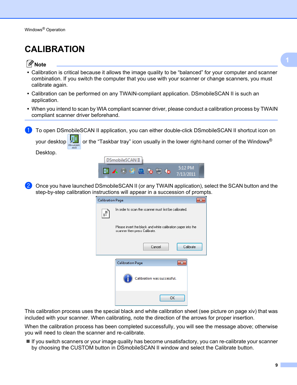 Calibration | Brother 700D User Manual | Page 27 / 60