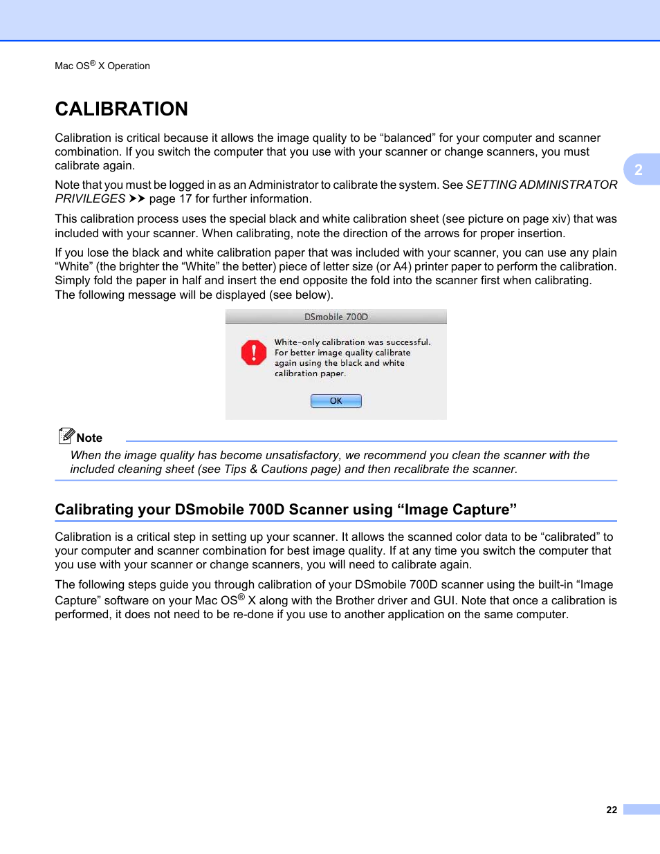 Calibration | Brother 700D User Manual | Page 40 / 60