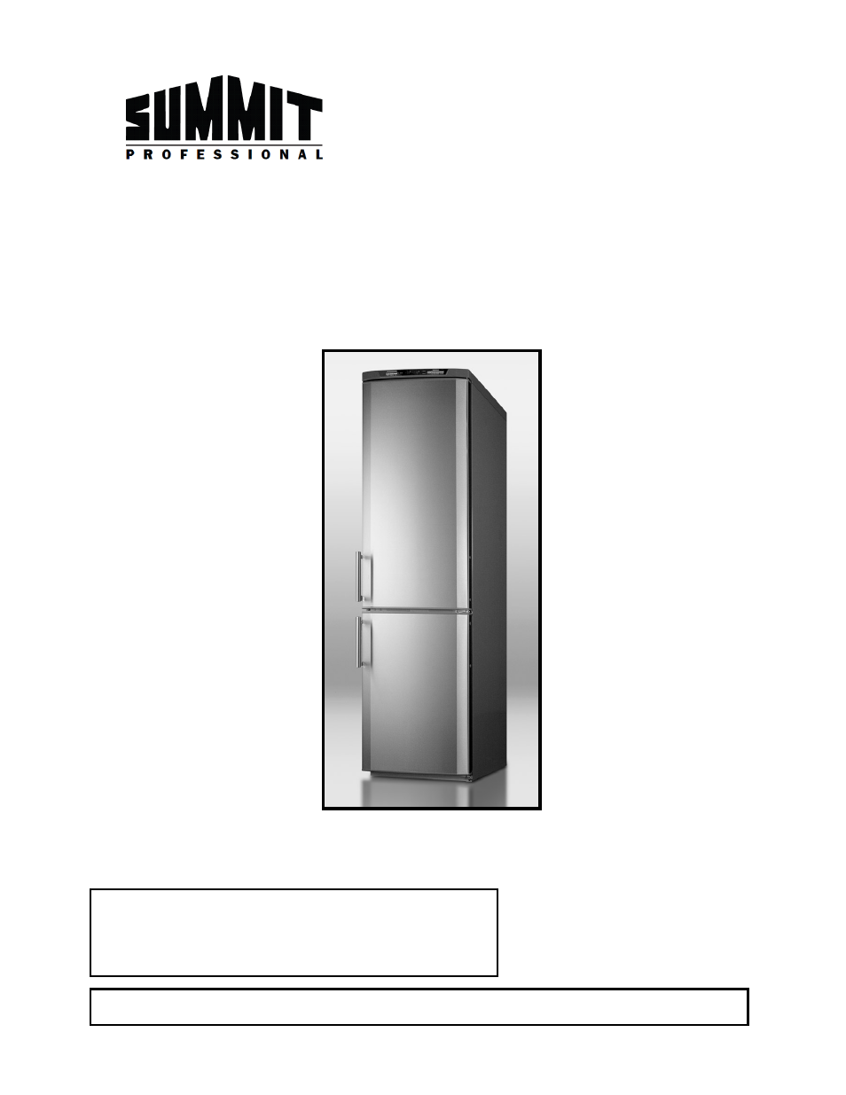 Summit FFBF171SS User Manual | 18 pages