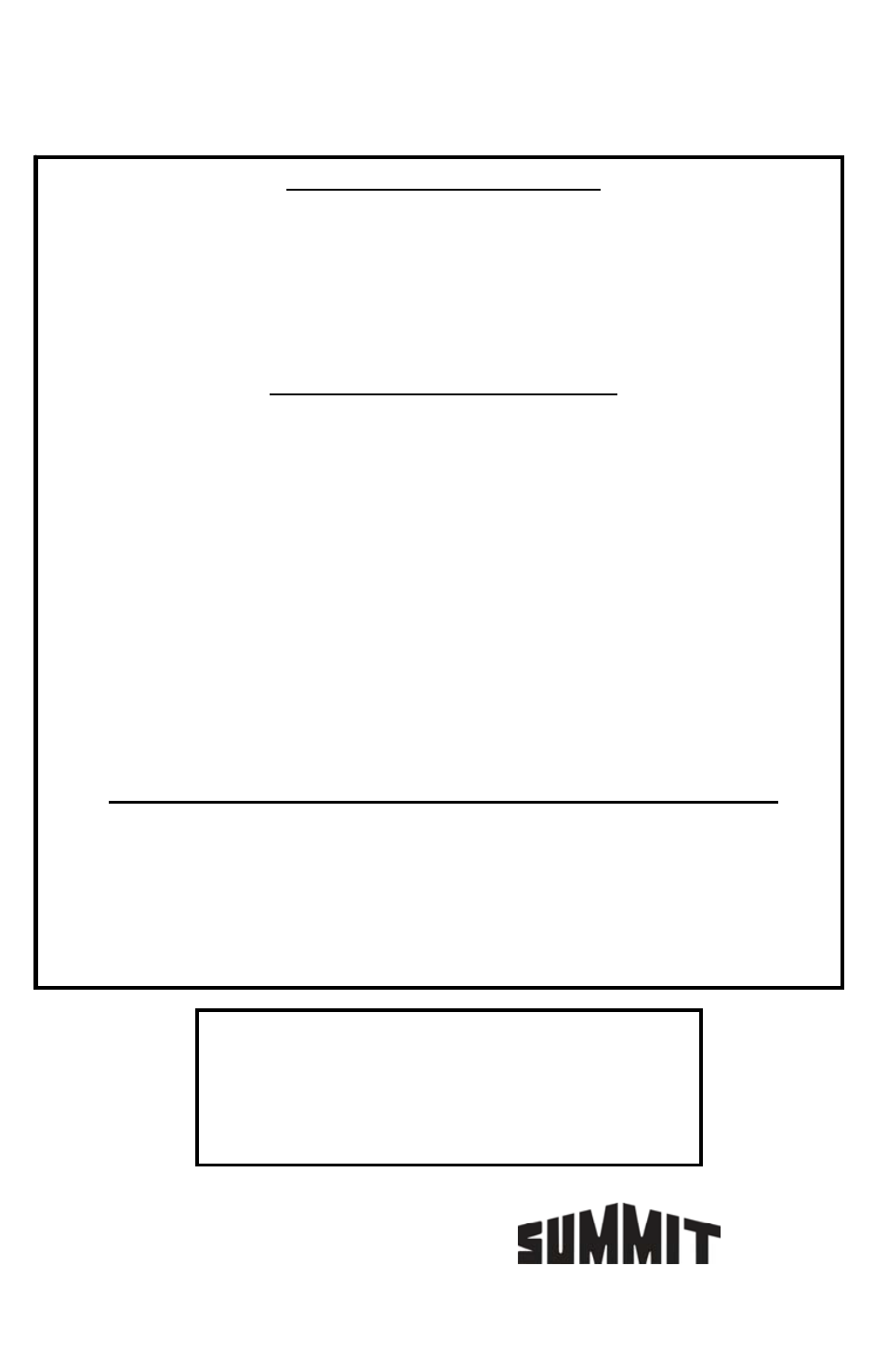 Limited warranty | Summit FF71 User Manual | Page 12 / 12
