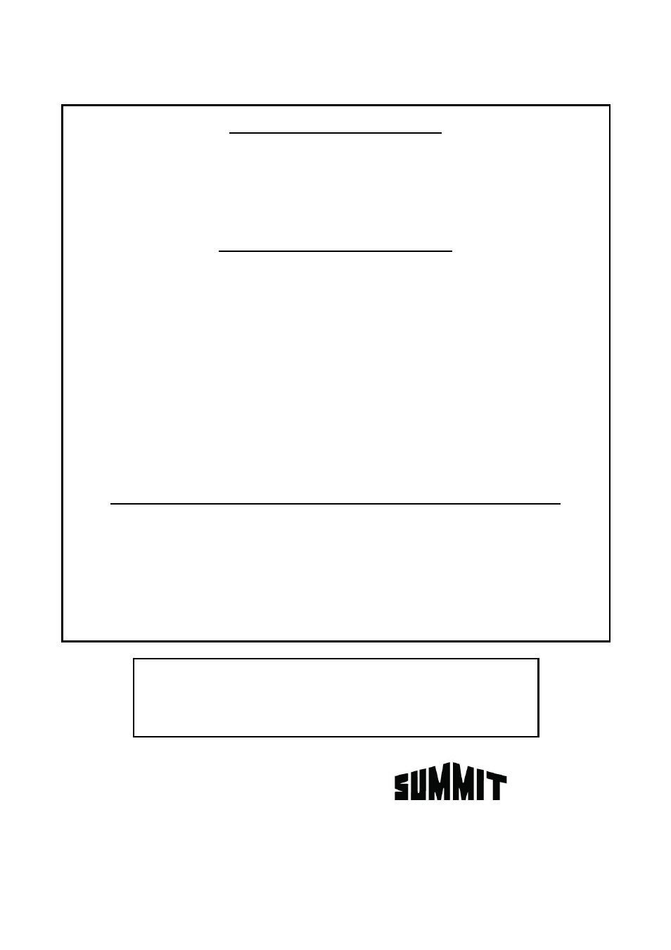 Limited warranty | Summit FS20L User Manual | Page 12 / 12