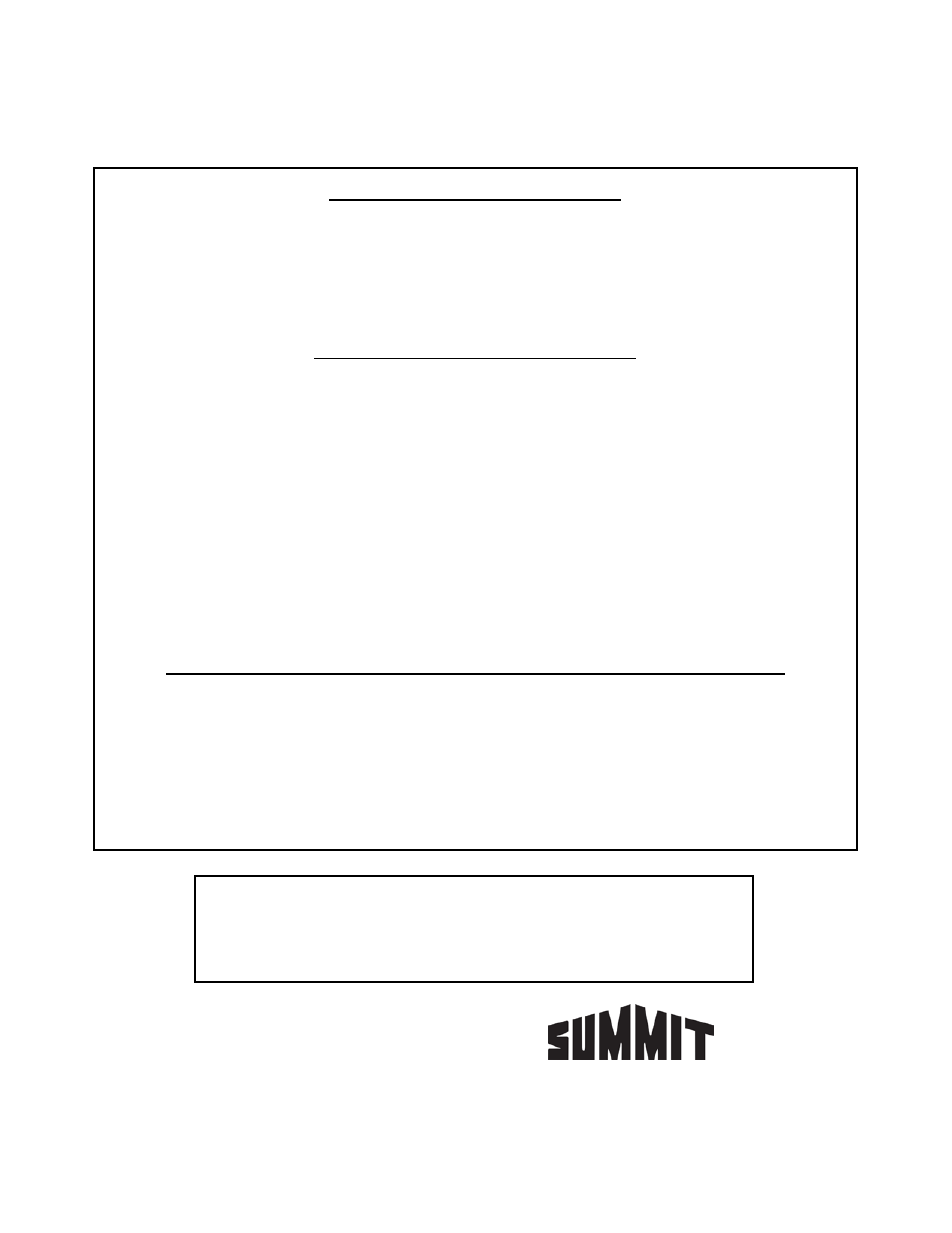 Limited warranty | Summit FS30L User Manual | Page 8 / 8