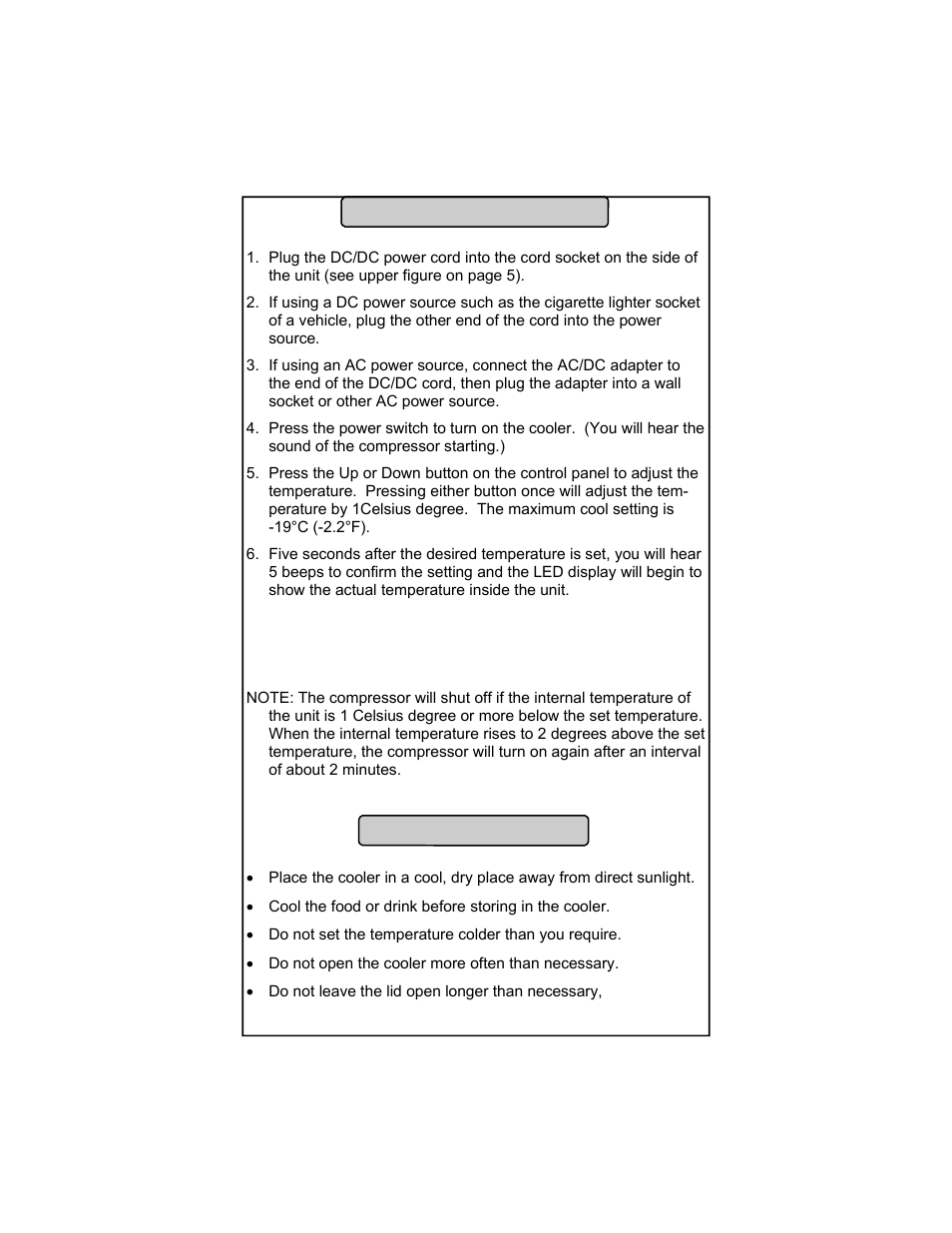 Setting the temperature, Energy-saving tips | Summit SPRF26 User Manual | Page 7 / 12