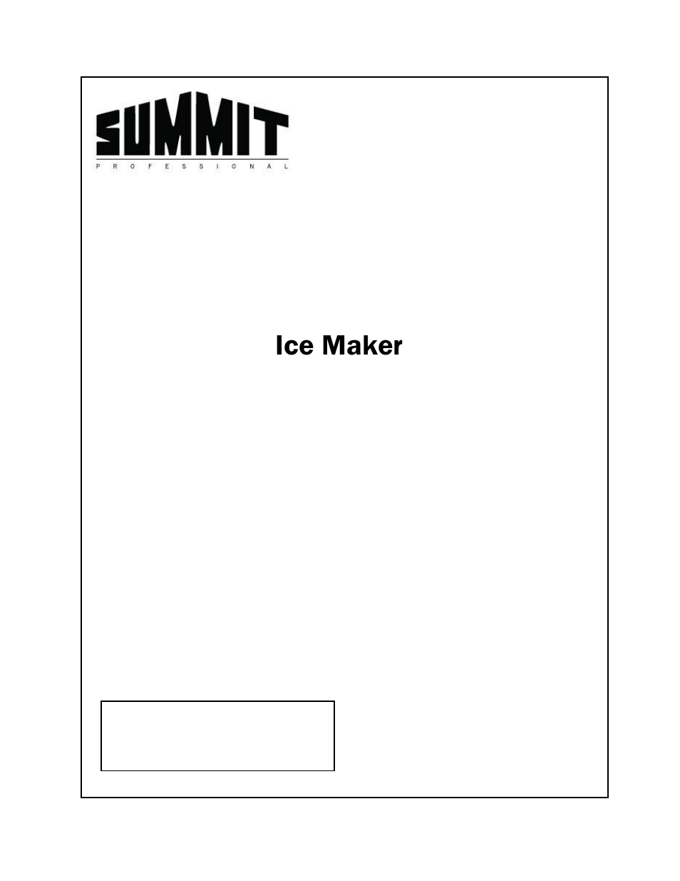 Summit BIM24SS User Manual | 8 pages