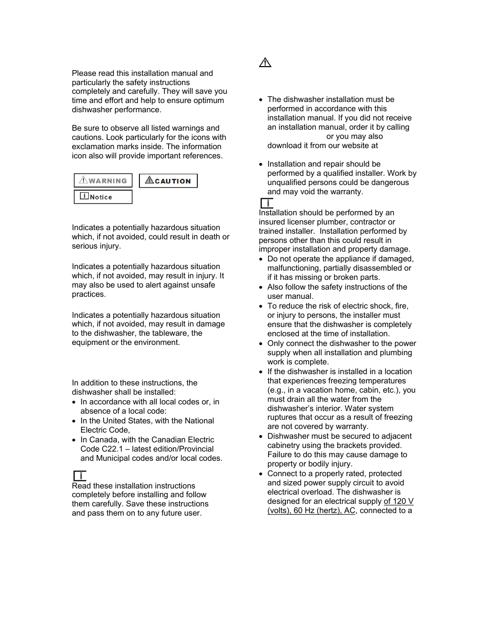 Summit DW2432SS Installation Manual User Manual | Page 3 / 20