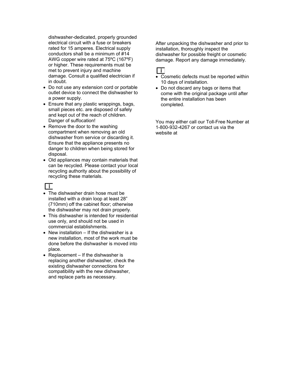 Summit DW2432SS Installation Manual User Manual | Page 4 / 20