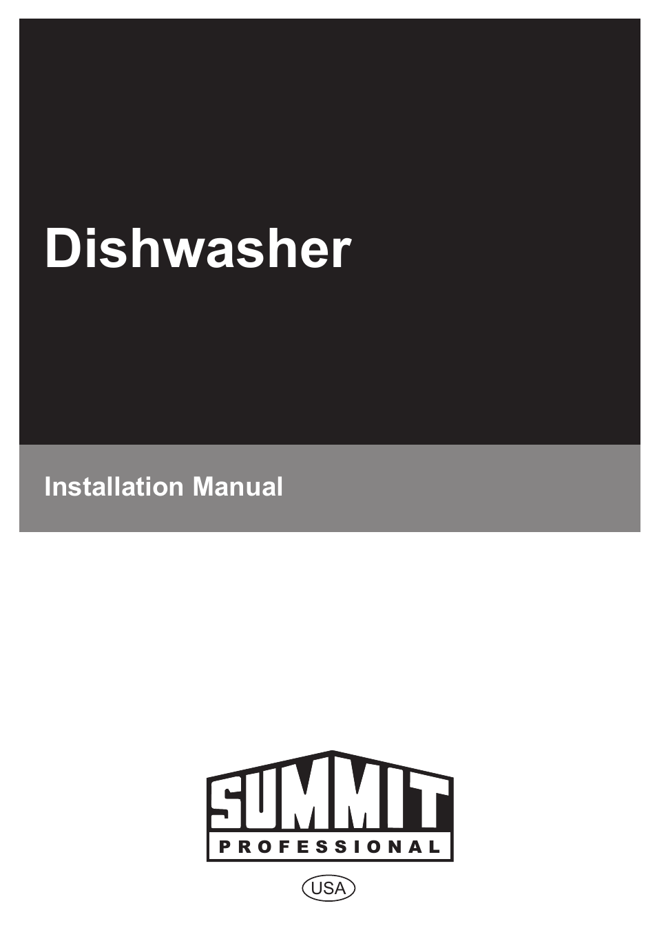 Summit DW18 Installation Manual User Manual | 25 pages