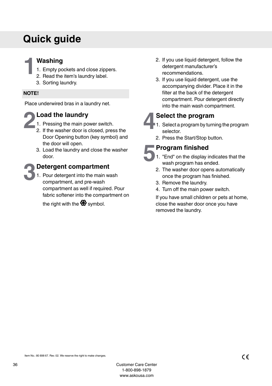 Quick guide | Summit WMC64P User  Manual User Manual | Page 36 / 36