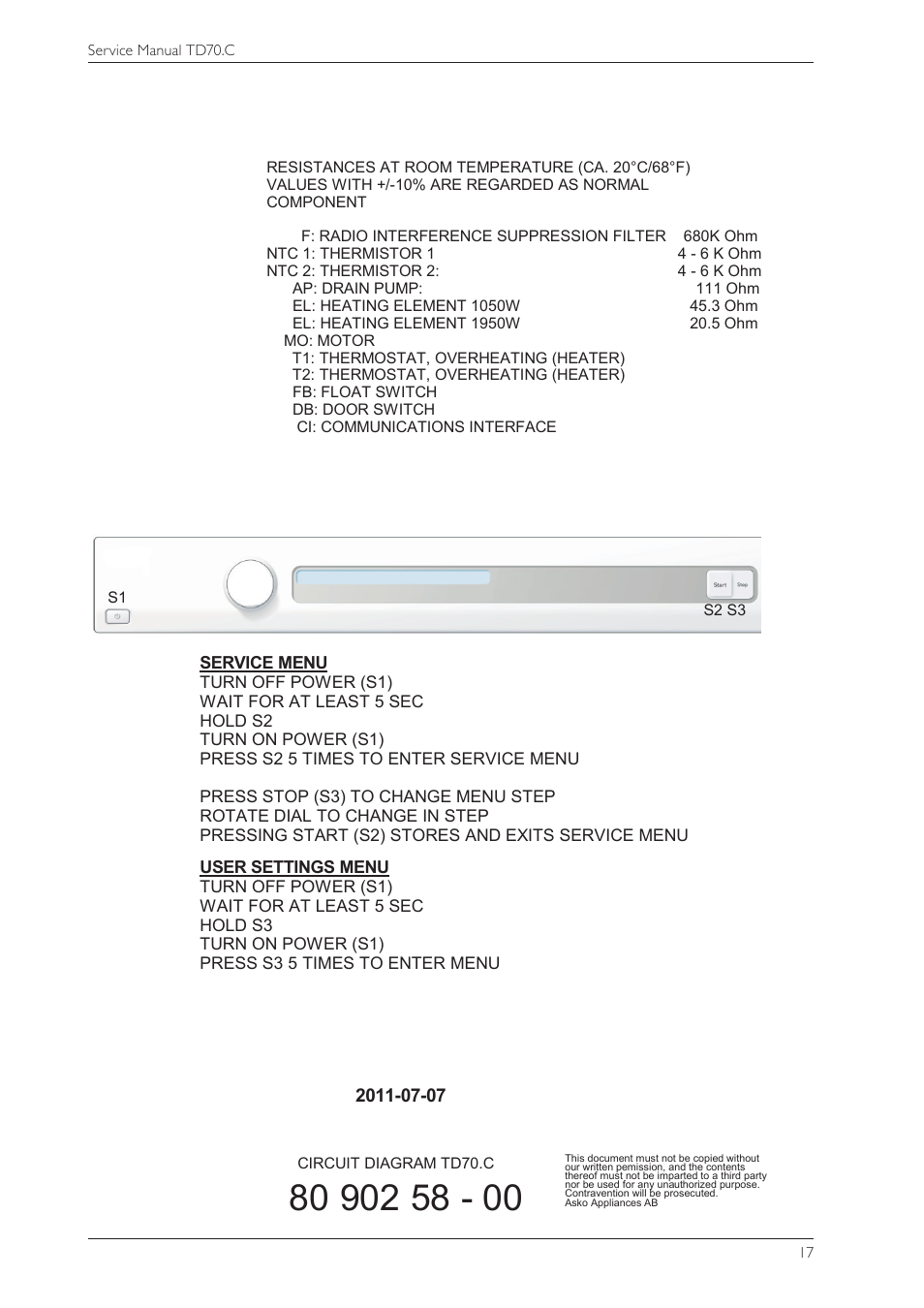 Summit TDC111V Service Manual User Manual | Page 17 / 40