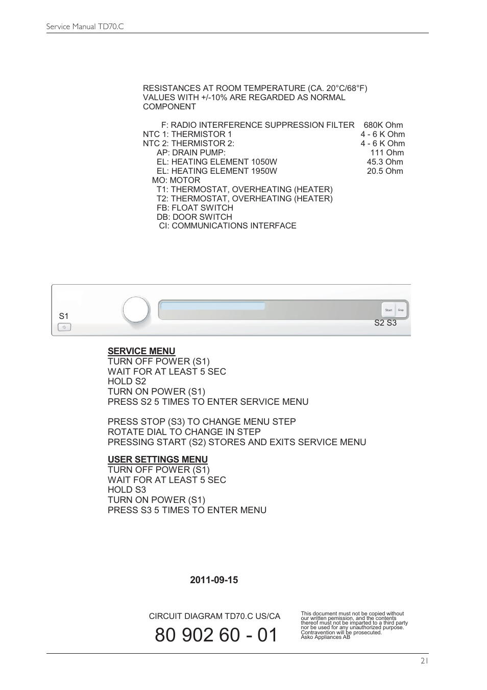 Summit TDC111V Service Manual User Manual | Page 21 / 40