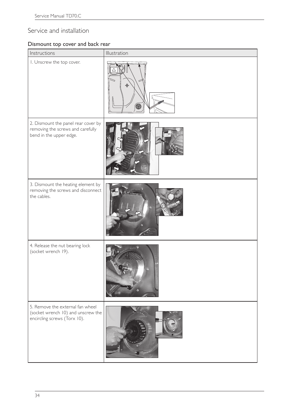 Service and installation | Summit TDC111V Service Manual User Manual | Page 34 / 40