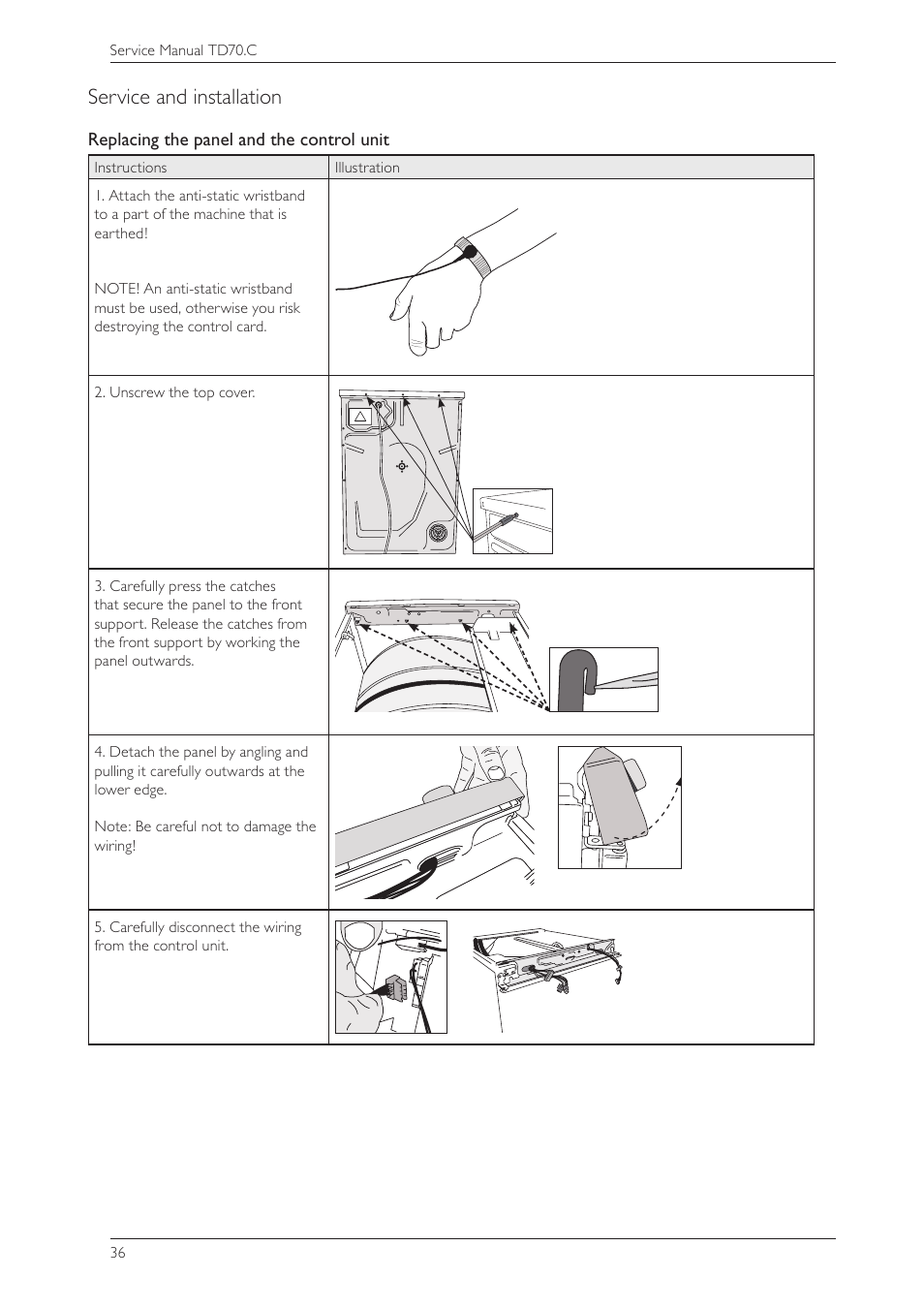 Service and installation | Summit TDC111V Service Manual User Manual | Page 36 / 40