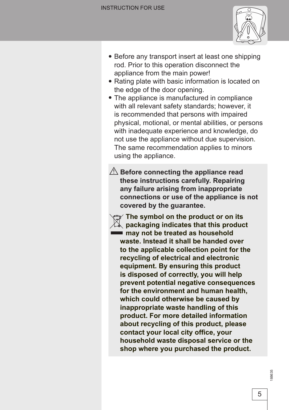 Summit SPW1103ADA User Manual | Page 5 / 28