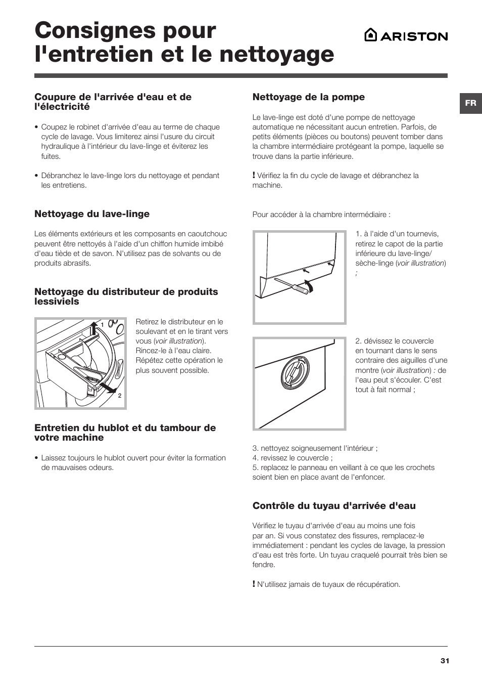 Consignes pour l'entretien et le nettoyage | Summit ARWL129NA User Manual | Page 31 / 56