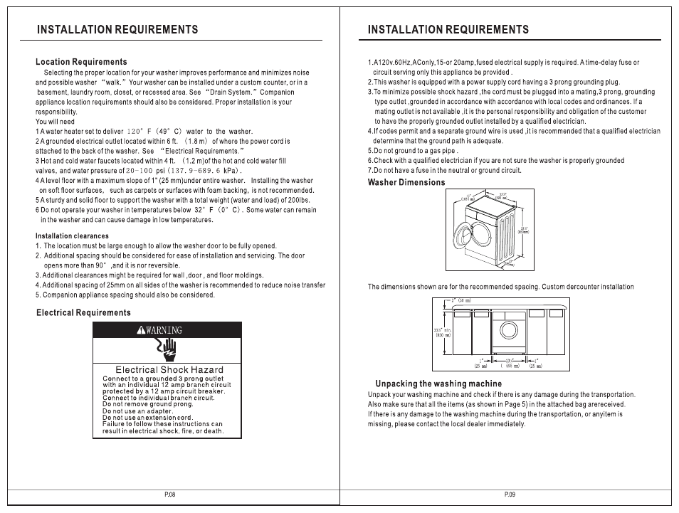 Summit SPWD2200 User Manual | Page 5 / 15