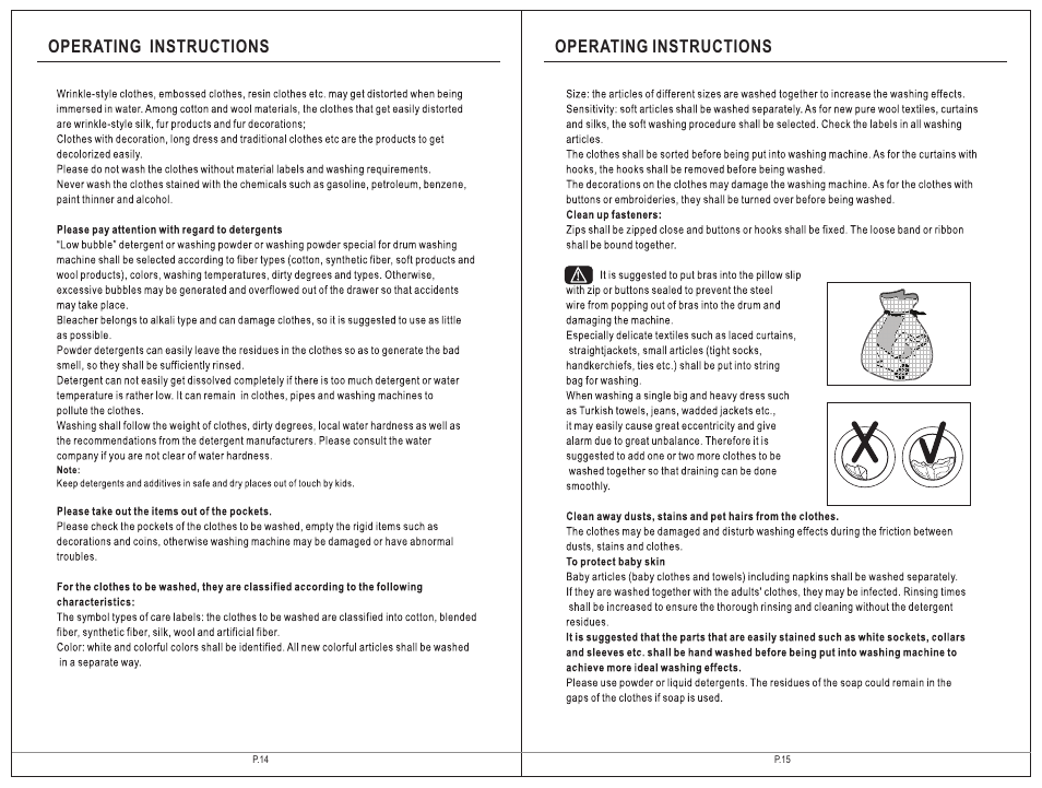 Operating instructions | Summit SPWD2200 User Manual | Page 8 / 15