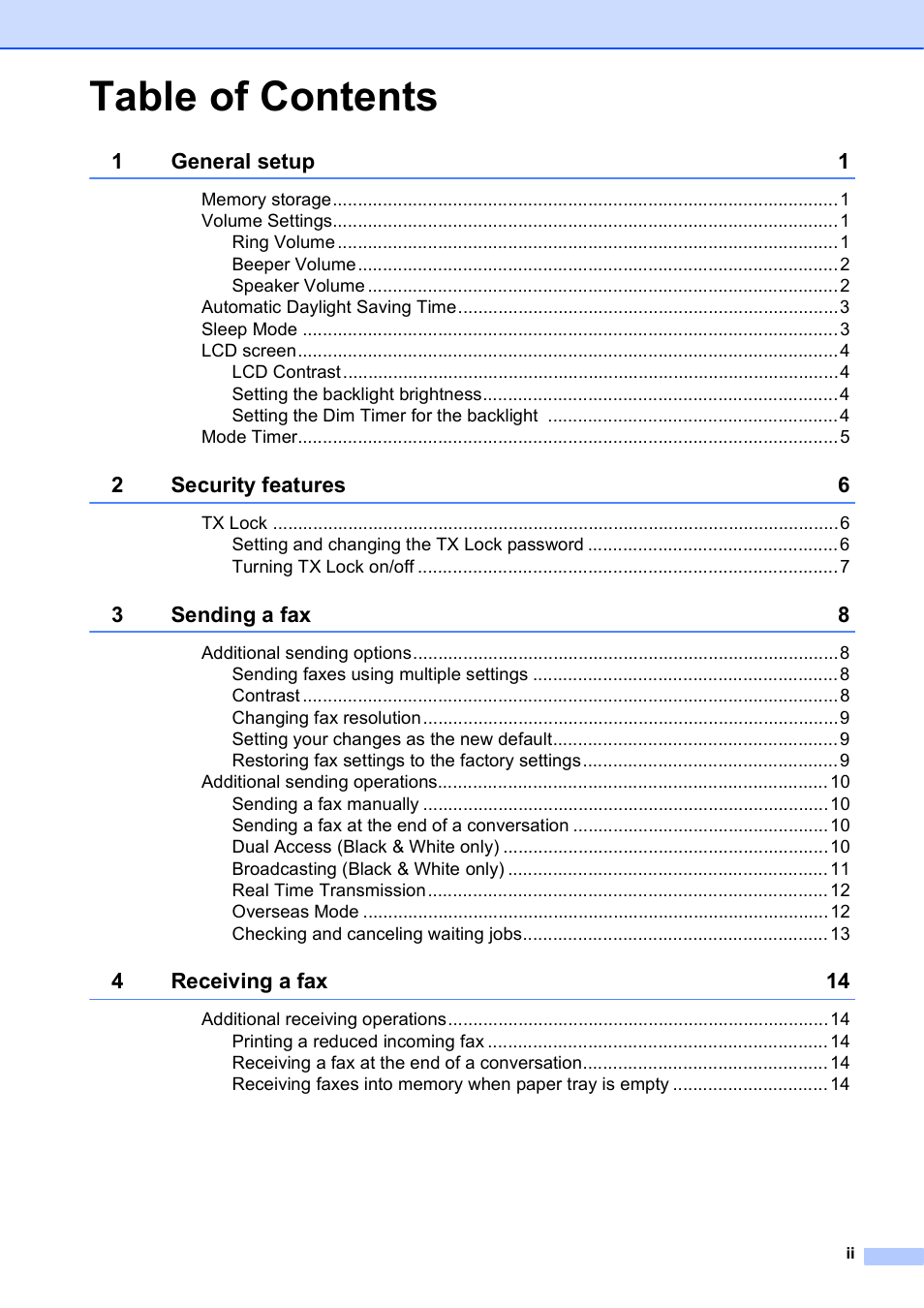 Brother MFC J415W User Manual | Page 3 / 59