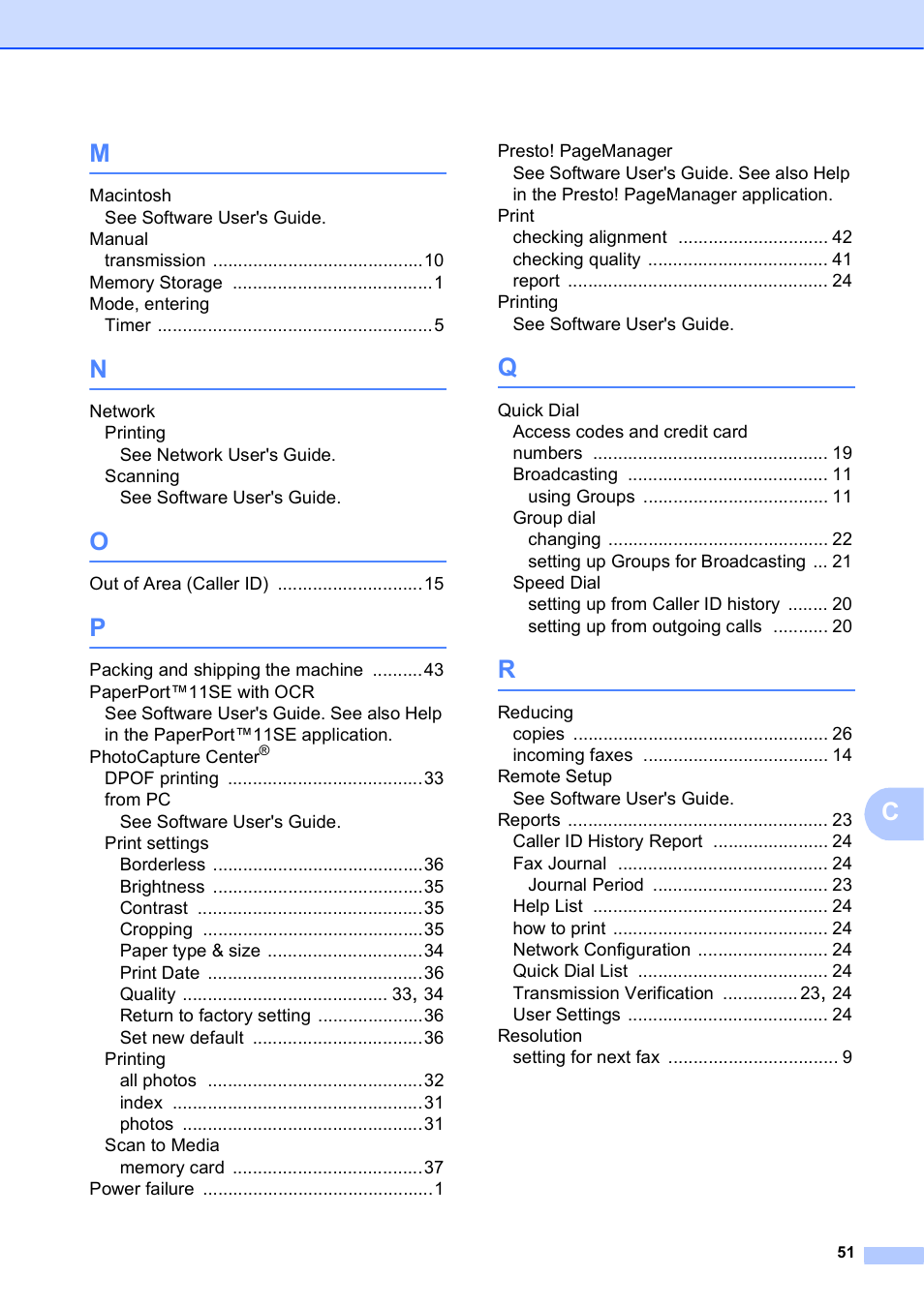 Brother MFC J415W User Manual | Page 57 / 59