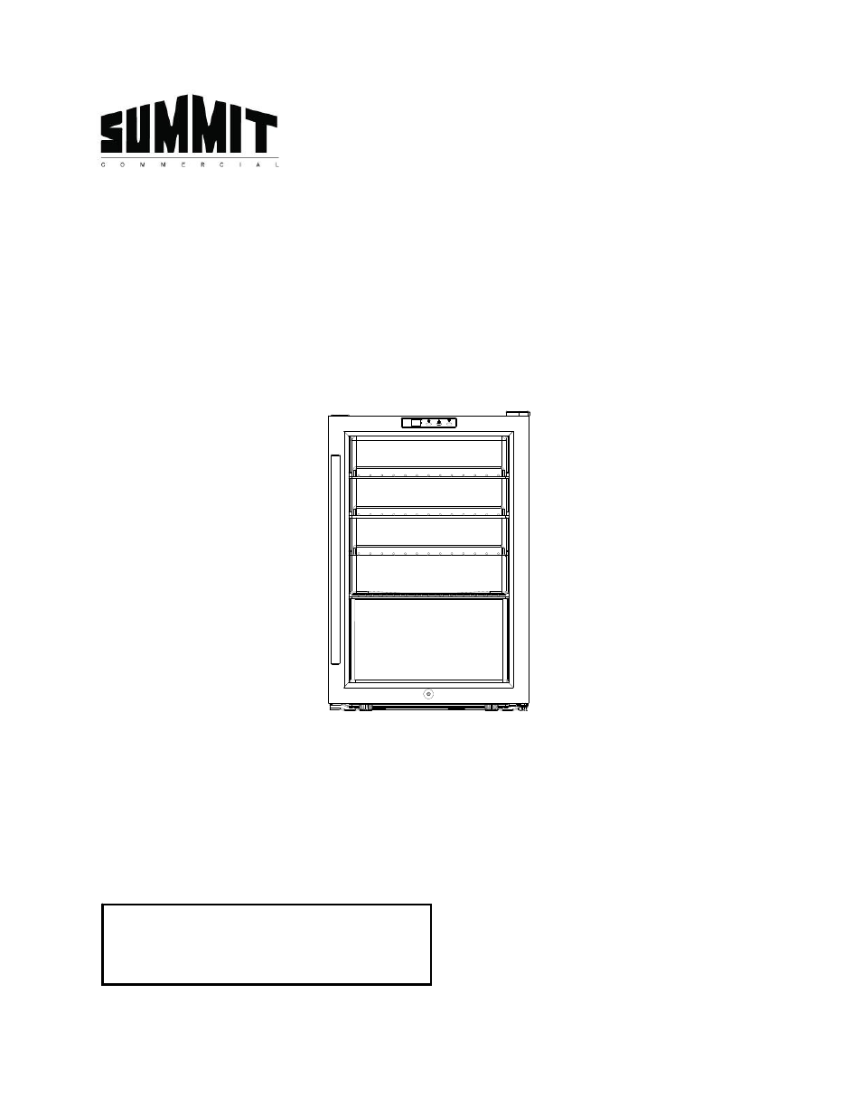 Summit SCR312L User Manual | 12 pages