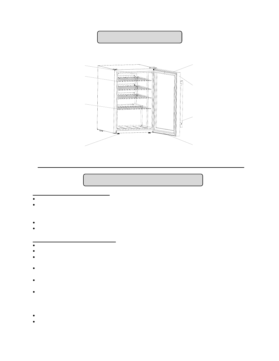 Location of parts, Installation instructions | Summit SCR312L User Manual | Page 5 / 12