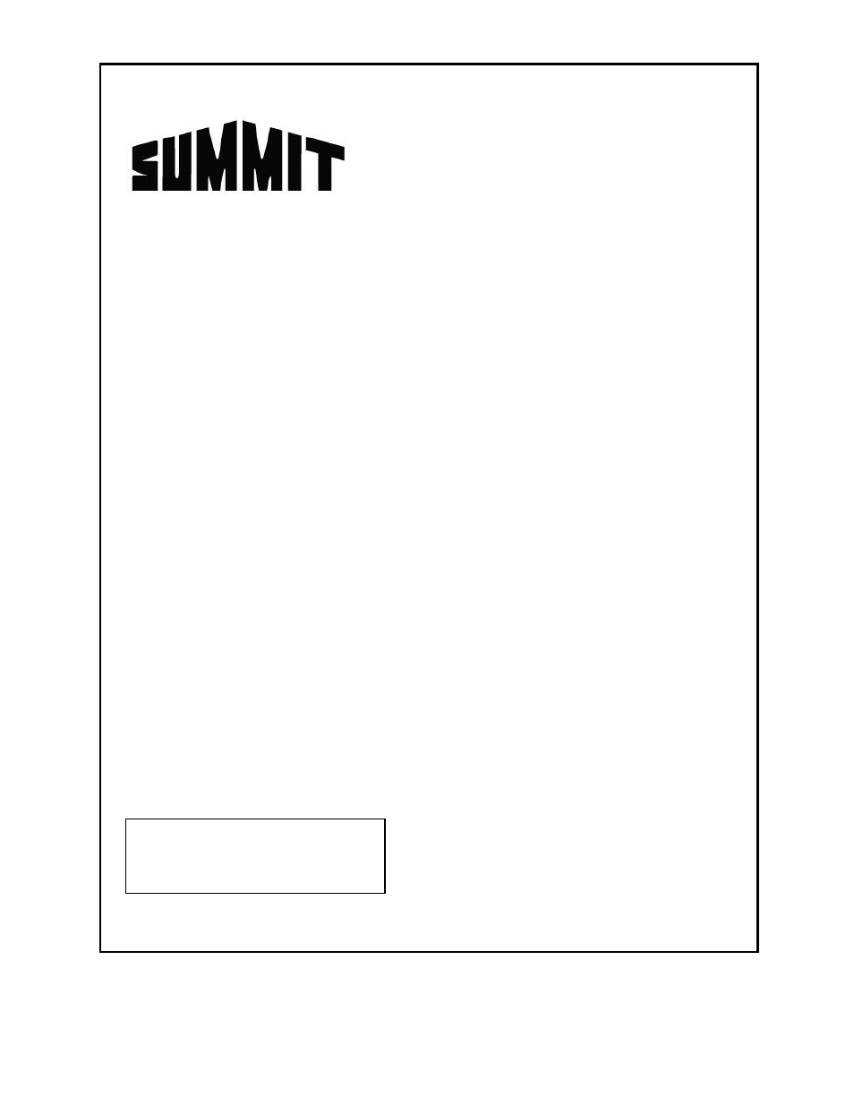 Summit SWC530LBI-ST User Manual | 12 pages