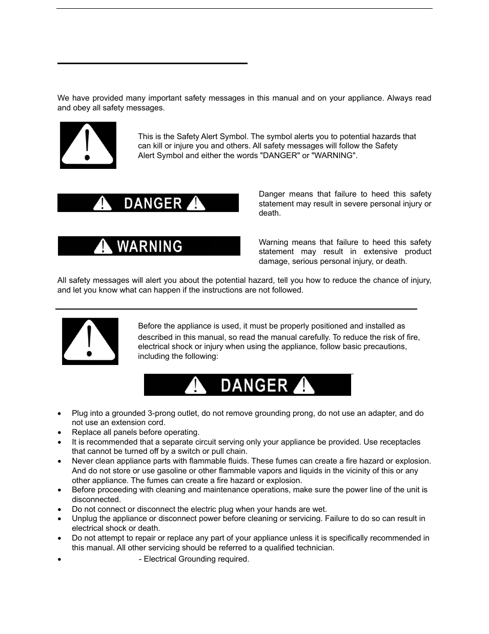 Important safeguards | Summit SWC1965 User Manual | Page 2 / 12