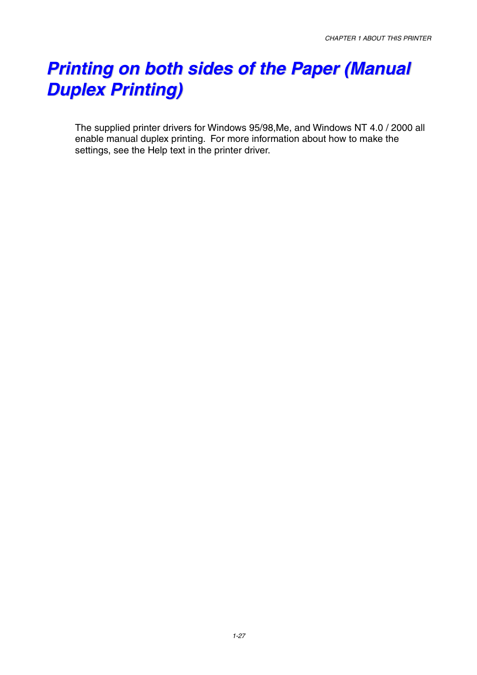 Brother HL-1230 EN User Manual | Page 36 / 116