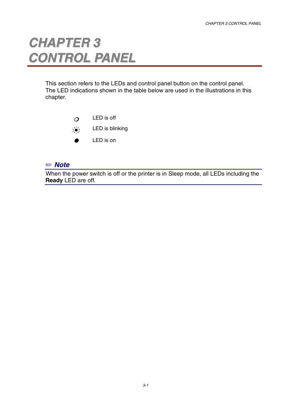 Chapter 3 control panel | Brother HL-1230 EN User Manual | Page 55 / 116