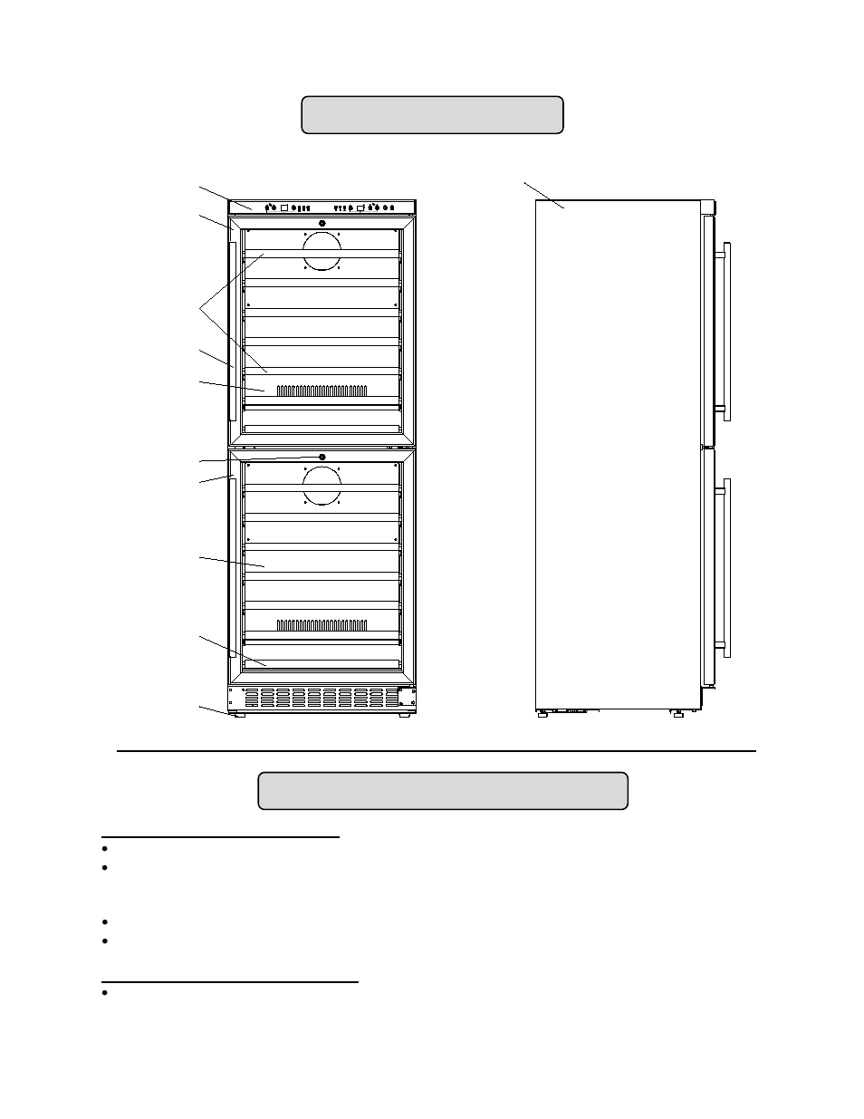 Location of parts, Installation instructions | Summit SWC1875 User Manual | Page 5 / 14