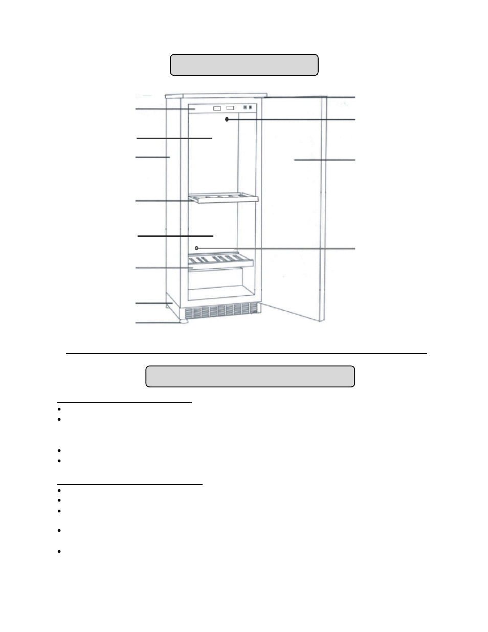 Location of parts, Installation instructions | Summit SWC1545 User Manual | Page 5 / 13