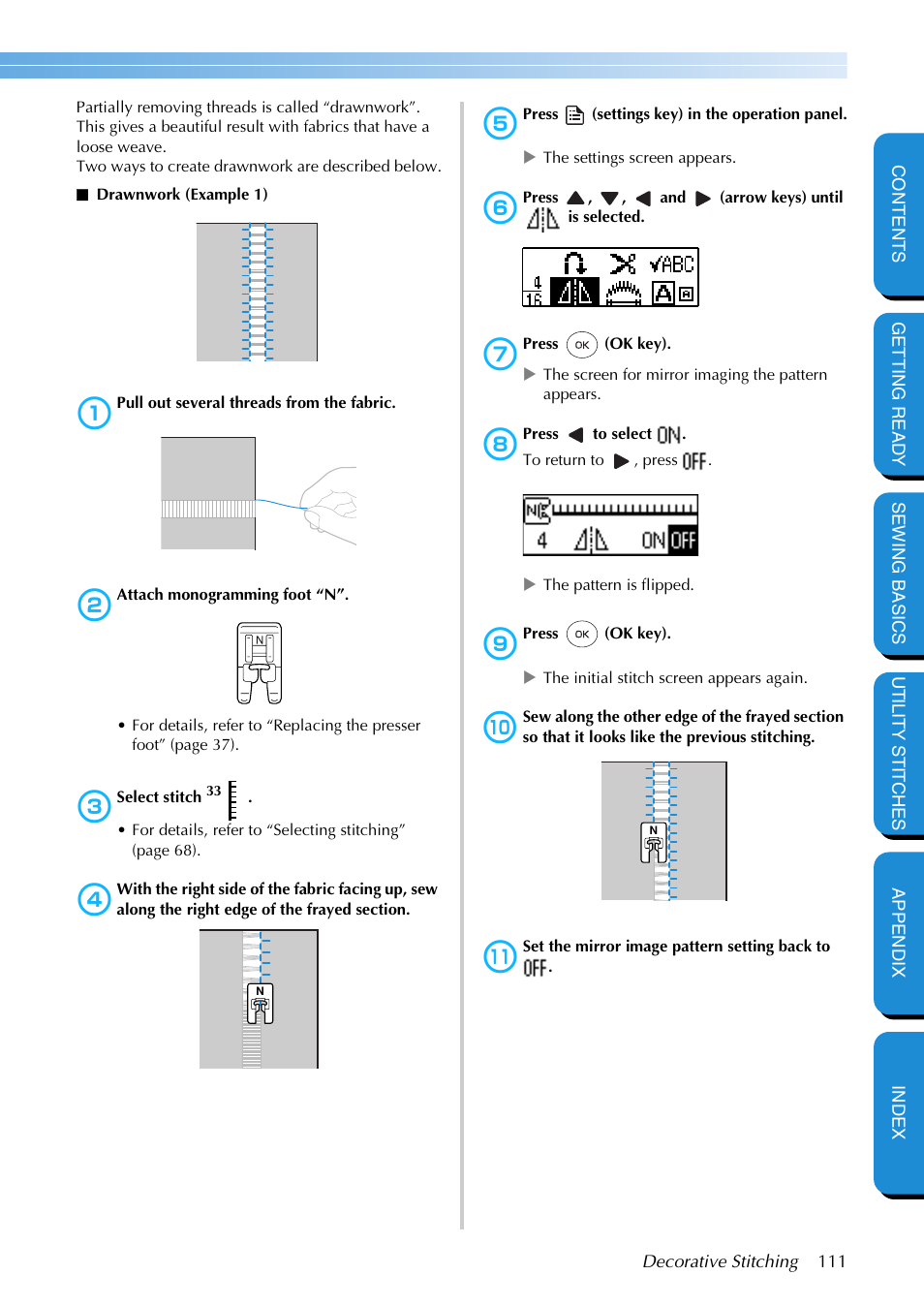 Brother PC-420 User Manual | Page 117 / 153