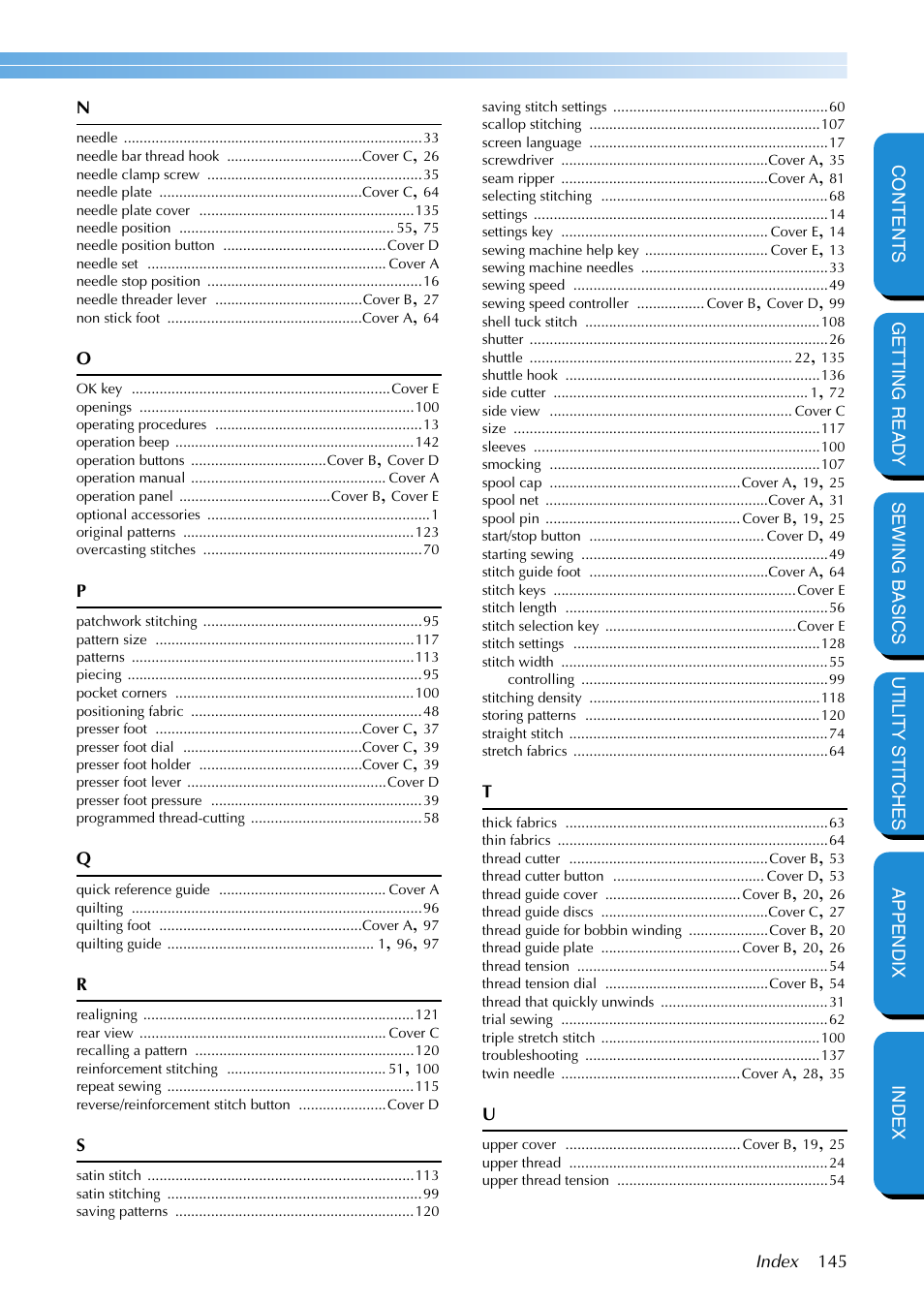 Brother PC-420 User Manual | Page 151 / 153