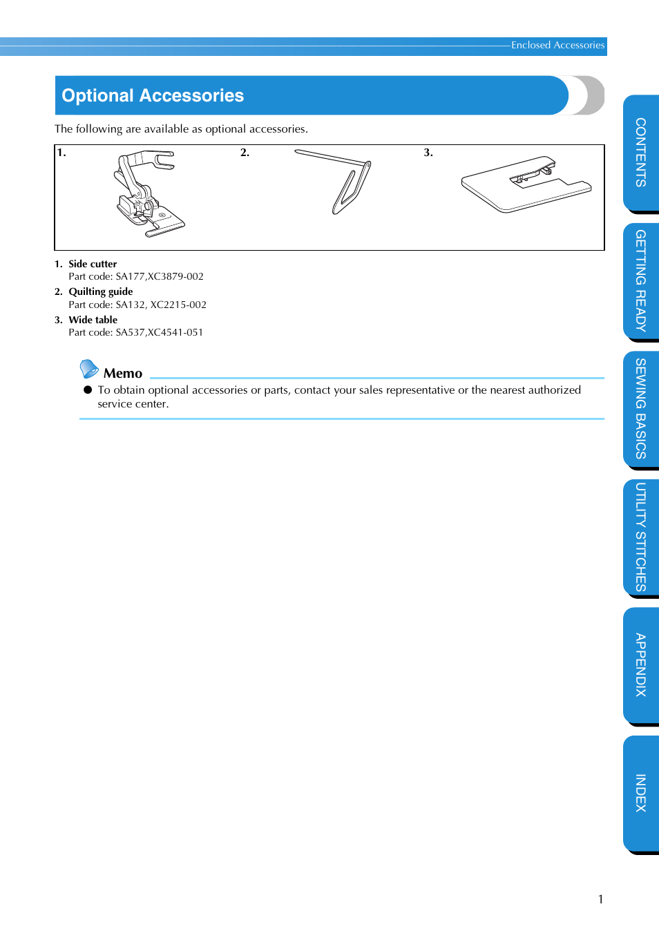 Optional accessories | Brother PC-420 User Manual | Page 7 / 153