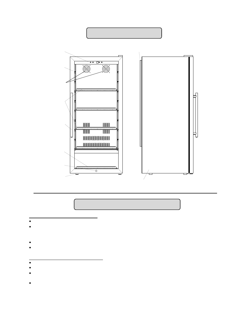 Location of parts, Installation instructions | Summit SCR1005 User Manual | Page 5 / 12