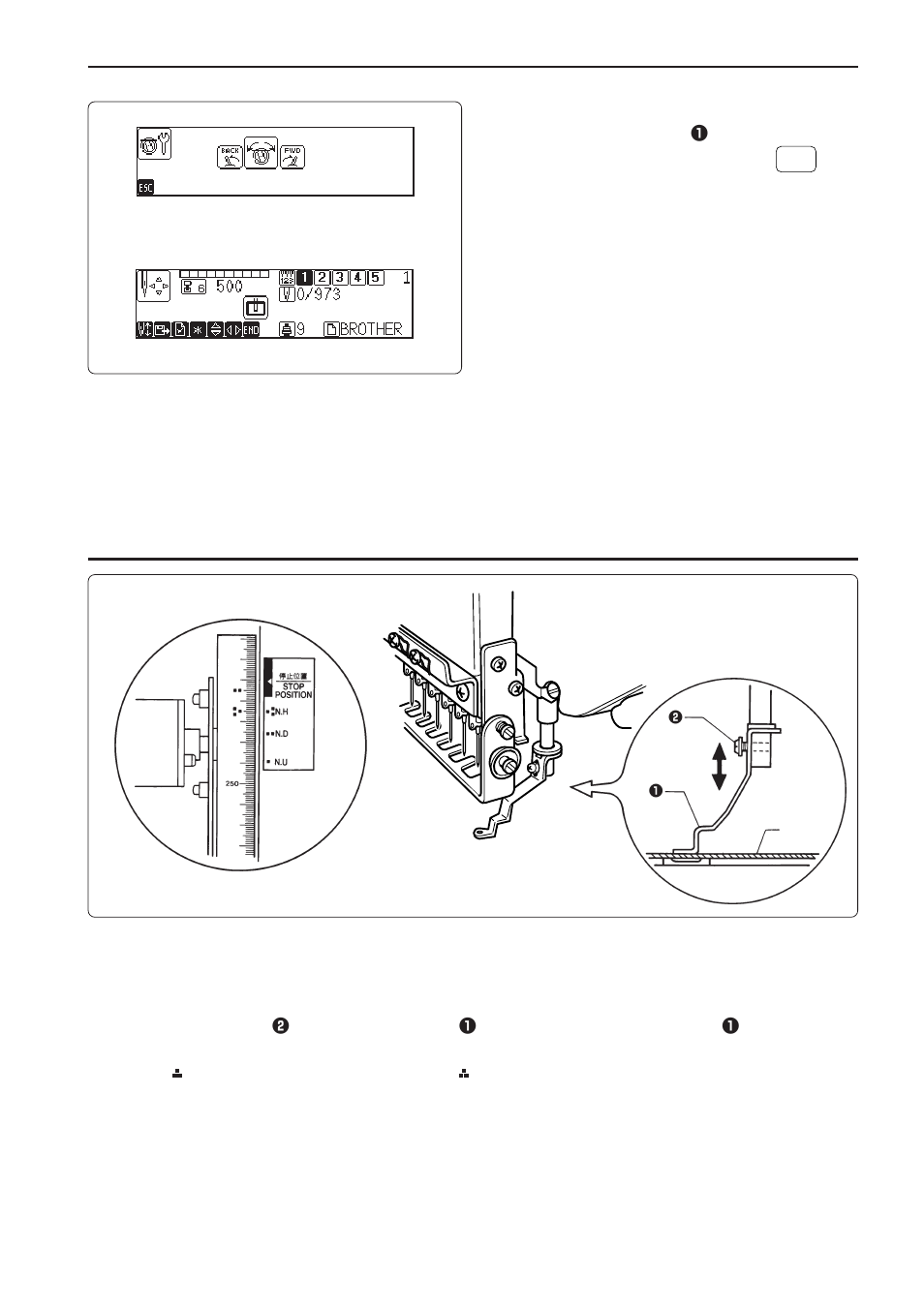 Adjustment of presser foot height | Brother BES-1261BC User Manual | Page 149 / 164