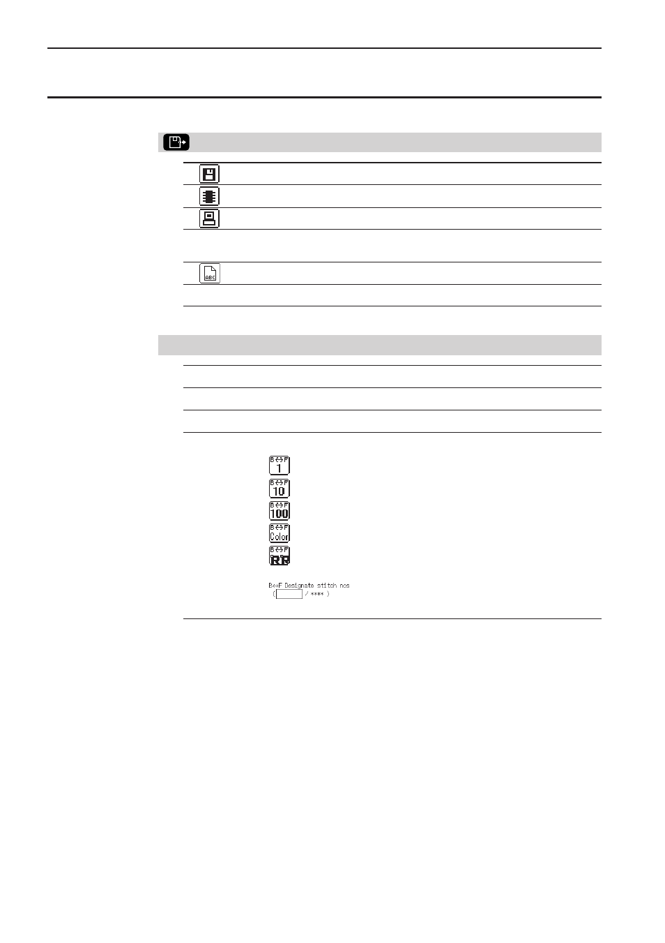 What can the machine do, Selection of embroidery data, Embroidering operation | Brother BES-1261BC User Manual | Page 62 / 164