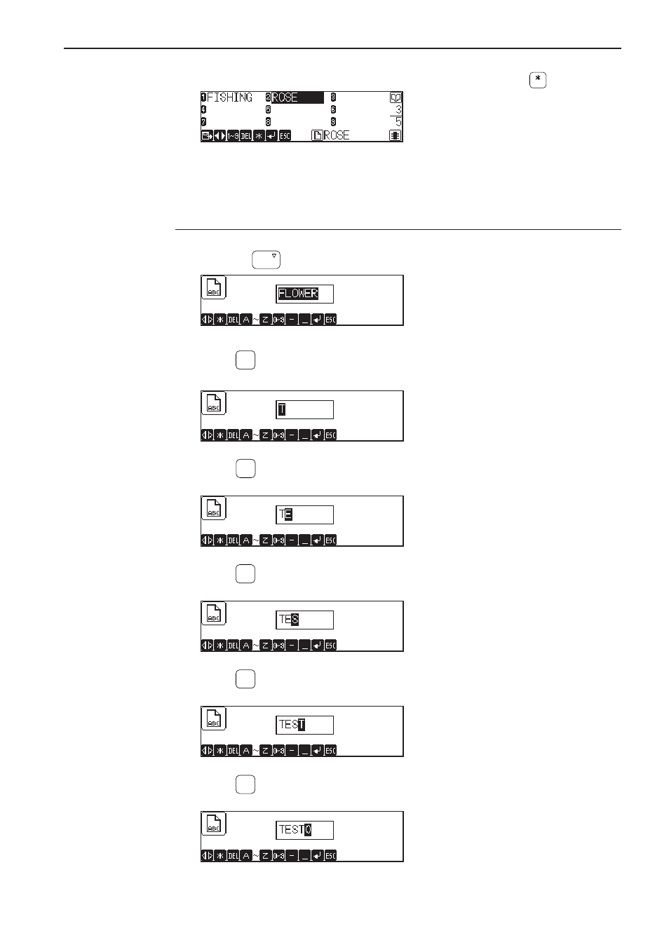 When modifying embroidery data names entirely | Brother BES-1261BC User Manual | Page 71 / 164